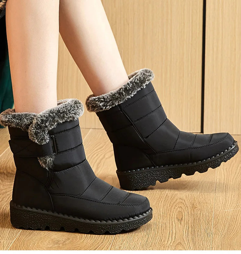 Winter Waterproof Boots with Fur