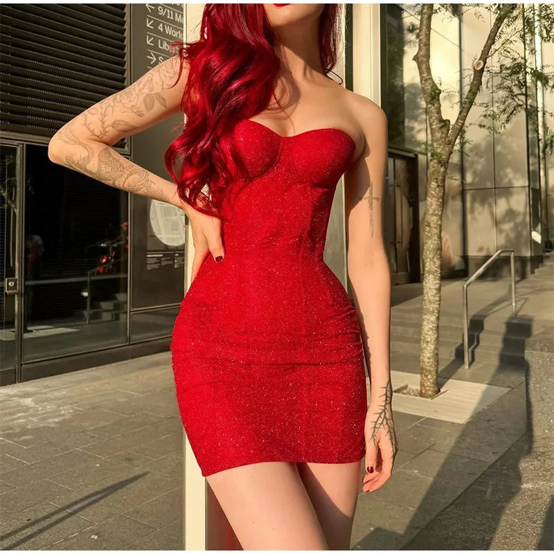 Radiant Red Party Dress