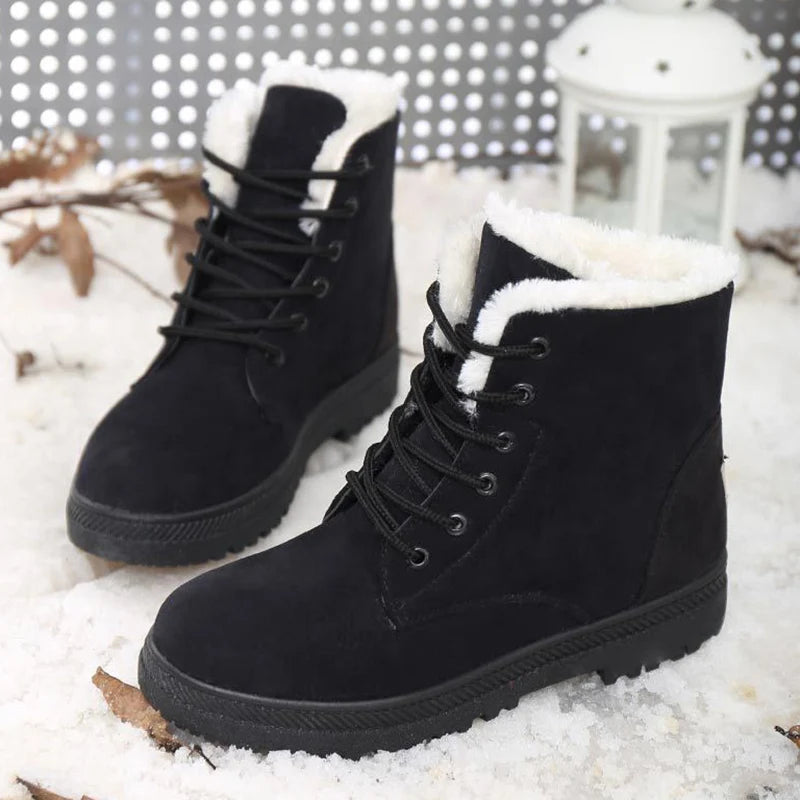 Plush Winter Platform Boots