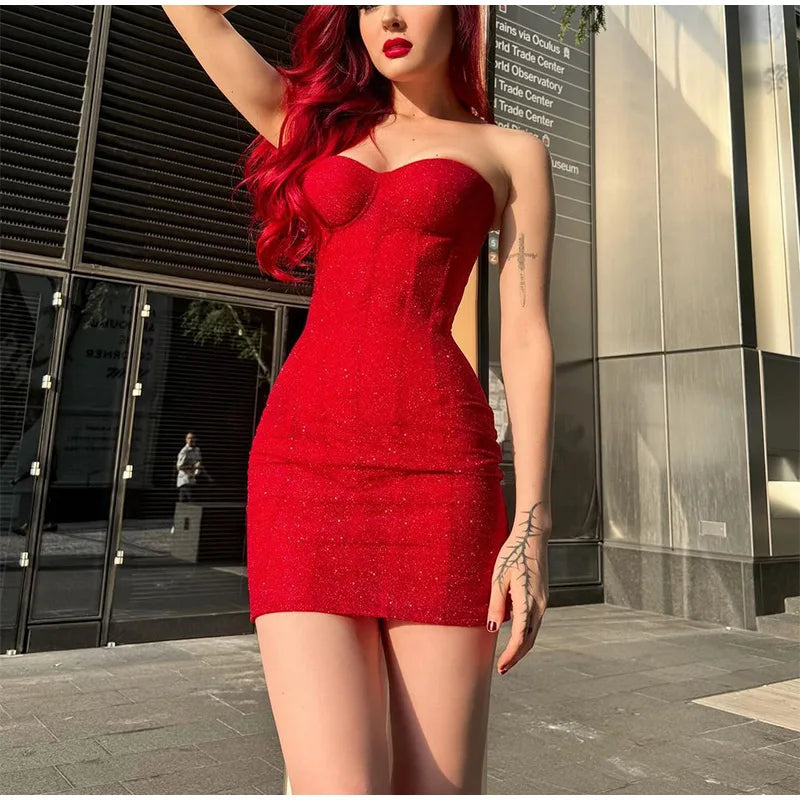 Radiant Red Party Dress