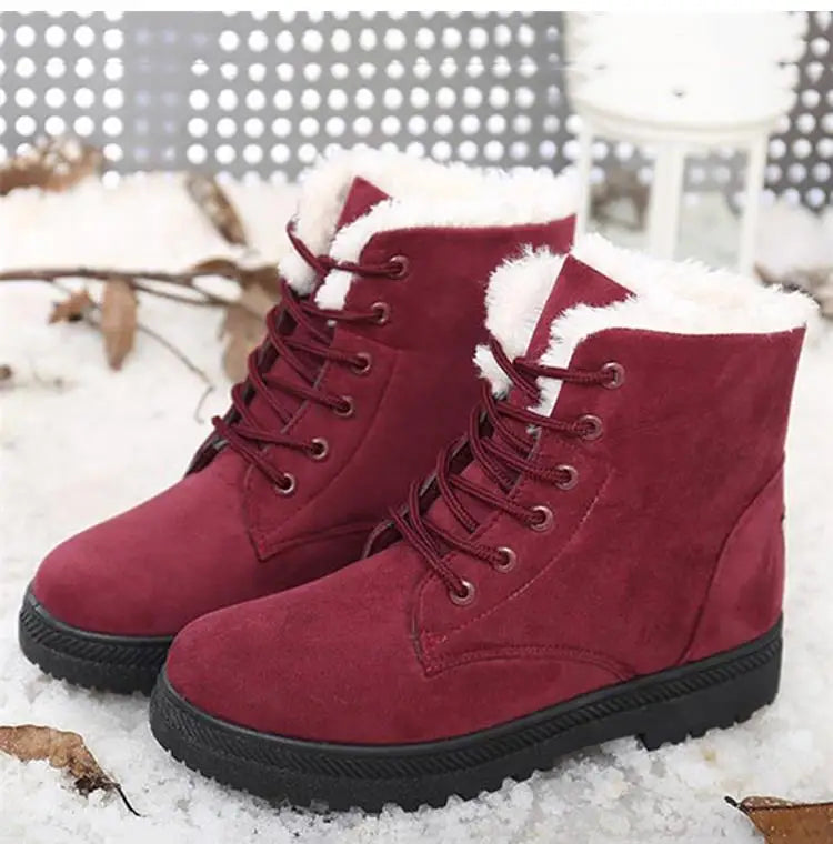 Plush Winter Platform Boots