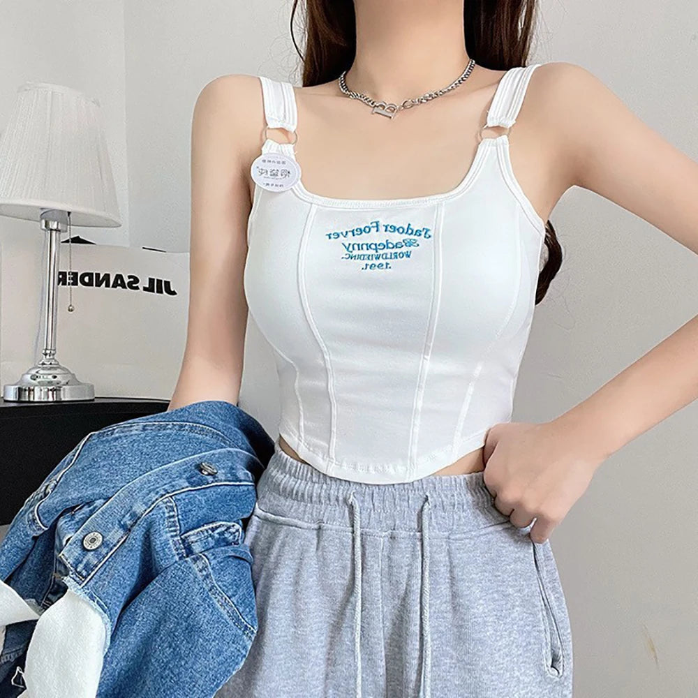 Y2K Summer Letter Crop Top