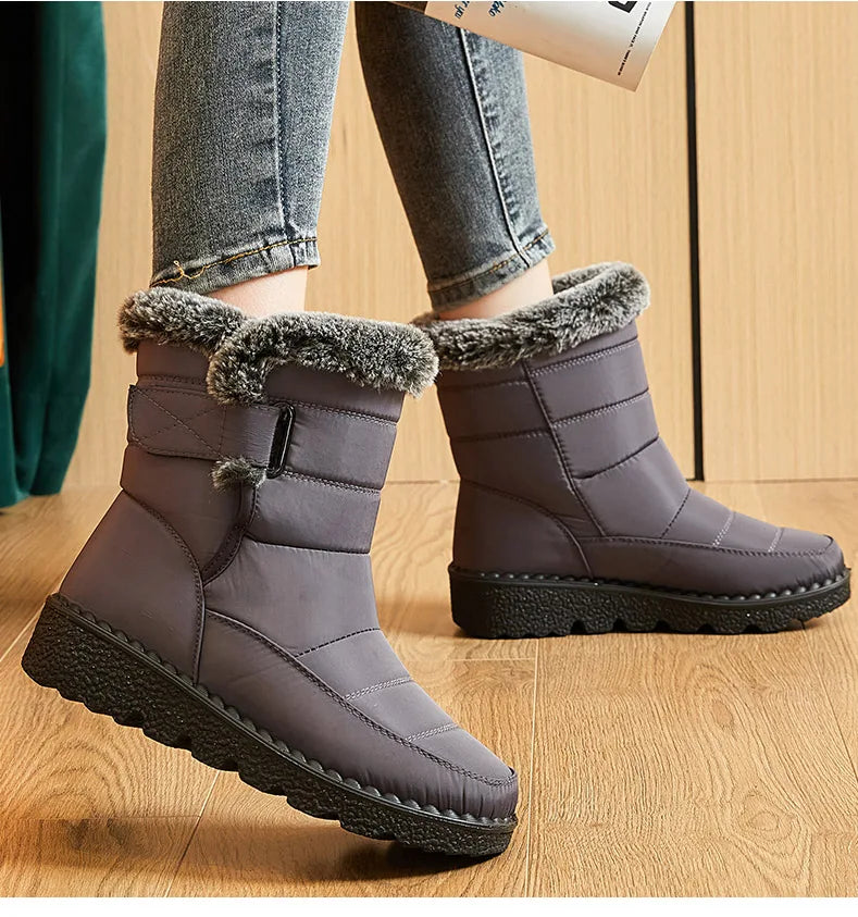 Winter Waterproof Boots with Fur