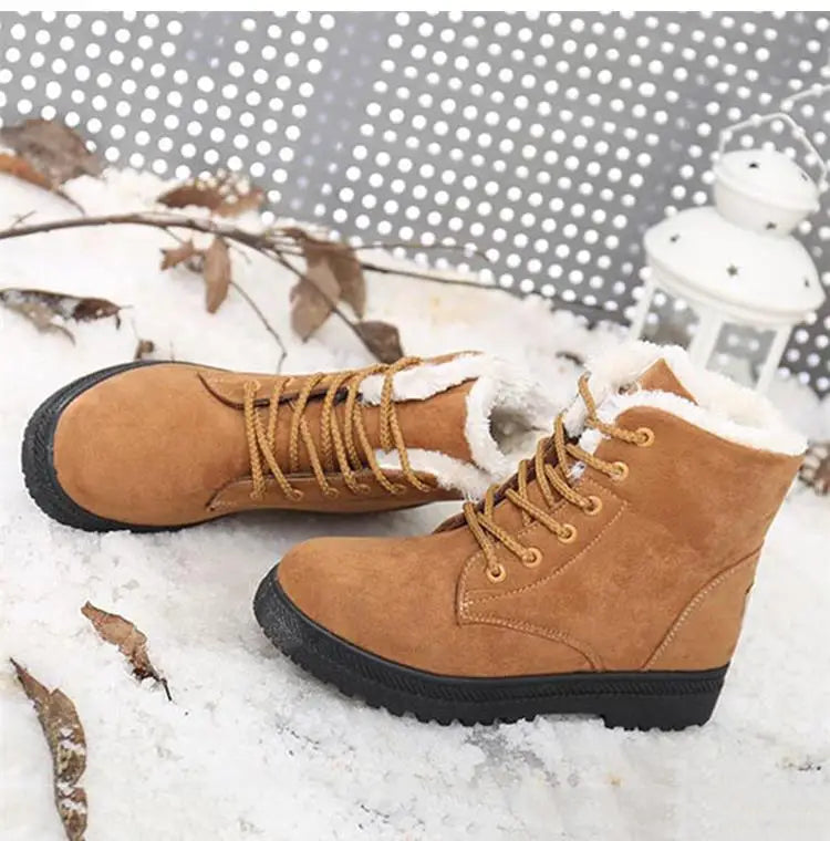 Plush Winter Platform Boots