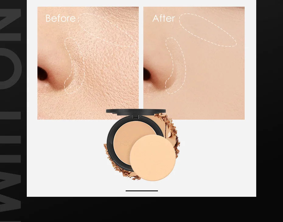 FOCALLURE Oil-Control Pressed Powder