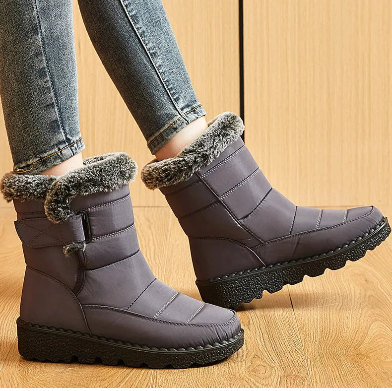 Winter Waterproof Boots with Fur