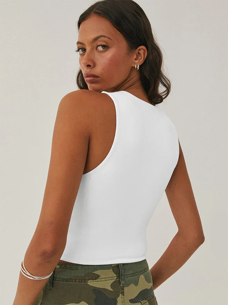 Sleeveless Racerback Tight Shirt