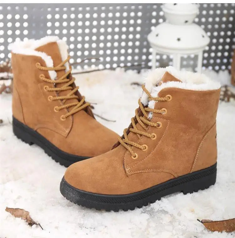 Plush Winter Platform Boots