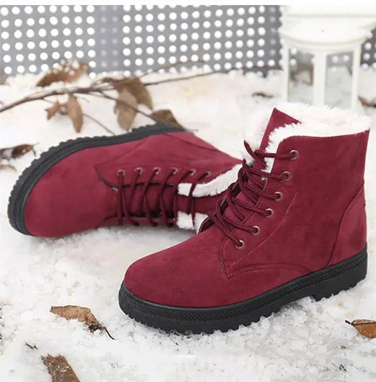 Plush Winter Platform Boots