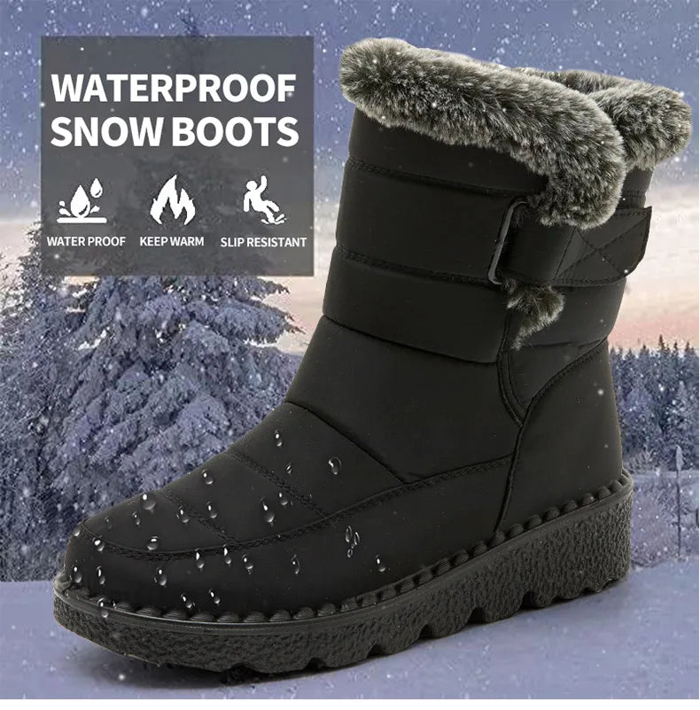 Winter Waterproof Boots with Fur