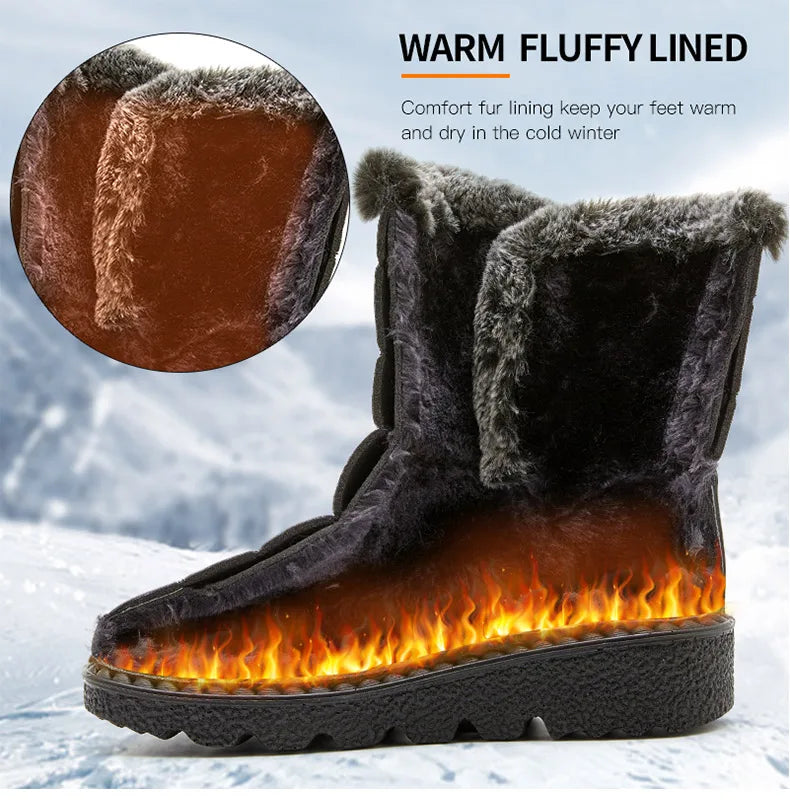 Winter Waterproof Boots with Fur