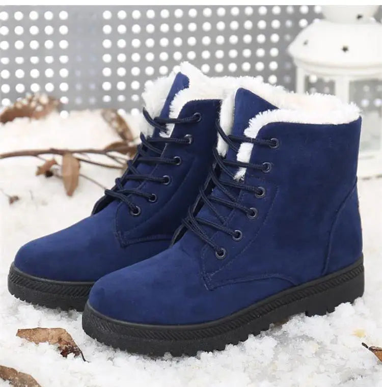 Plush Winter Platform Boots