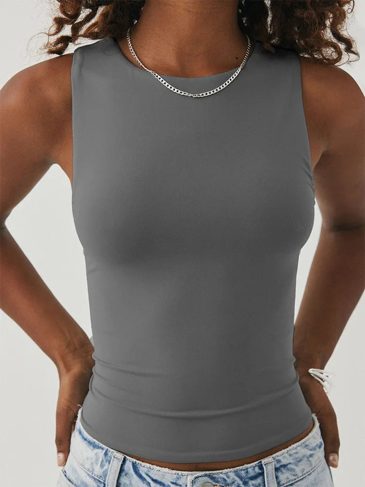 Sleeveless Racerback Tight Shirt