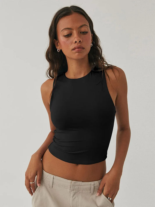 Sleeveless Racerback Tight Shirt