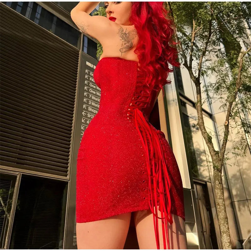 Radiant Red Party Dress