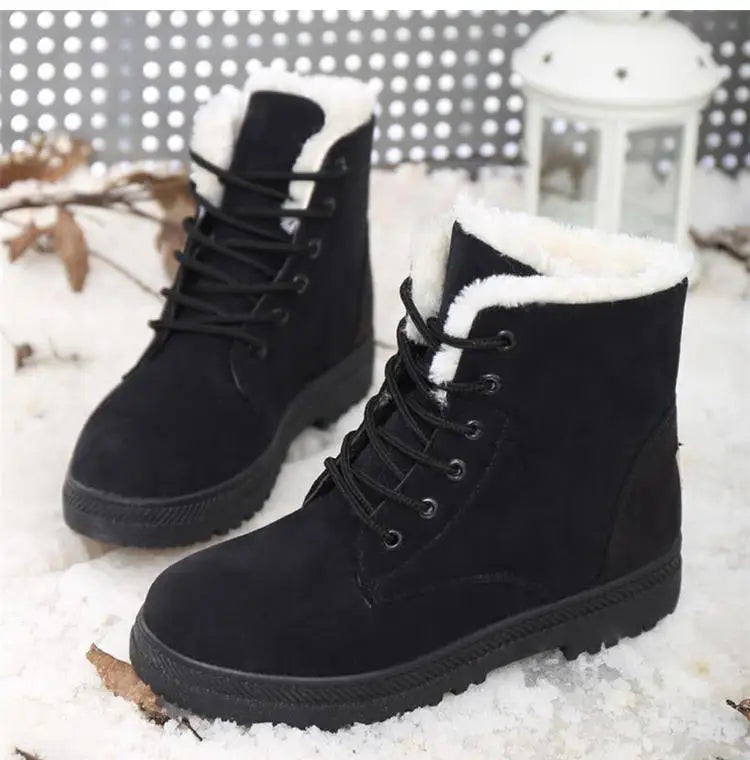 Plush Winter Platform Boots