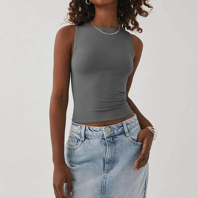 Sleeveless Racerback Tight Shirt